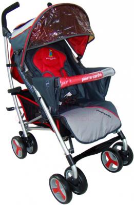 Детская прогулочная коляска Pierre Cardin PS518 (красный) - общий вид