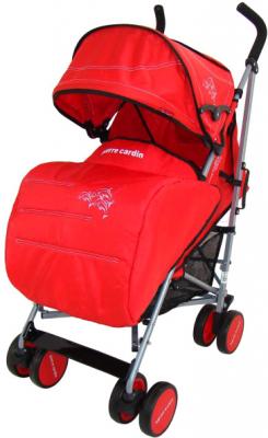 Детская прогулочная коляска Pierre Cardin PS568 (красный) - с чехлом для ног