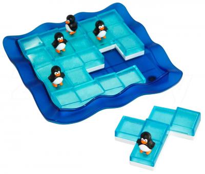 Настольная игра Bondibon Пингвины на льдинах - игровое поле и фигурки