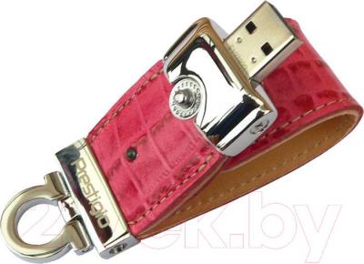 Usb flash накопитель Prestigio Leather Flash Drive Pink 8 Gb (PLDF8192CRPINK) - общий вид