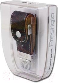 Usb flash накопитель Prestigio Leather Flash Drive Brown 4 Gb (PLDF4096MAPBROWNT3) - упаковка