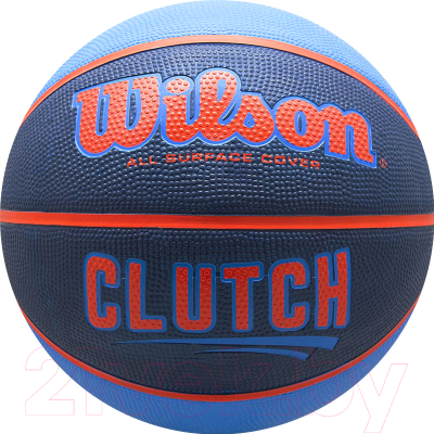 Баскетбольный мяч Wilson Clutch / WTB14197XB07 (размер 7, синий/оранжевый)