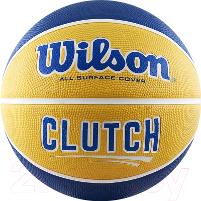 Баскетбольный мяч Wilson Clutch / WTB14199XB07 (размер 7, синий/желтый)