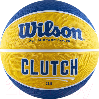 Баскетбольный мяч Wilson Clutch 285 / WTB14198XB06 (размер 6, синий/желтый)