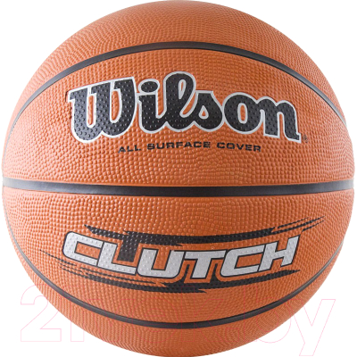 Баскетбольный мяч Wilson Clutch / WTB1434XB (размер 7, оранжевый/черный/серебристый)