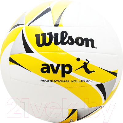 Мяч волейбольный Wilson AVP II Recreational / WTH30119XB (размер 5, белый/желтый/черный)