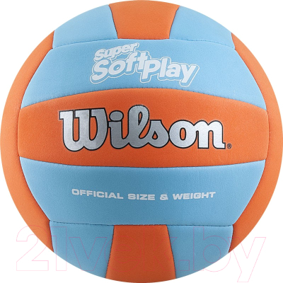 Мяч волейбольный Wilson Super Soft Play / WTH90119XB (размер 5, оранжевый)