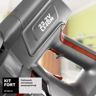 Вертикальный пылесос Kitfort KT-541-2 (красный)