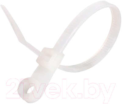Стяжка для кабеля Fortisflex КСО 55808 (100шт, белый)