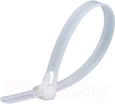 Стяжка для кабеля Fortisflex КСР 56183 (100шт, белый)