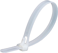 Стяжка для кабеля Fortisflex КСР 61032 (100 шт, белый) - 
