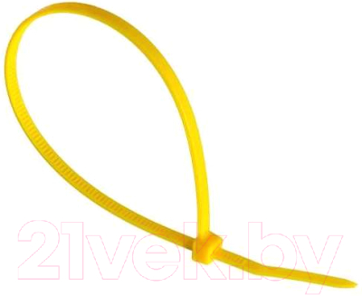 Стяжка для кабеля Fortisflex КСС 49425 (100шт, желтый)