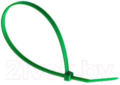 Стяжка для кабеля Fortisflex КСС 55115 (100шт, зеленый)