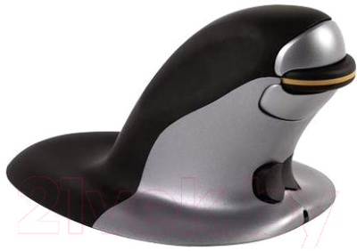 Мышь Fellowes Penguin Wireless средняя (серебристый/черный)