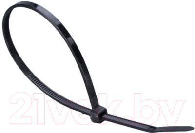 Стяжка для кабеля Fortisflex КСС 49406 (100шт, черный)