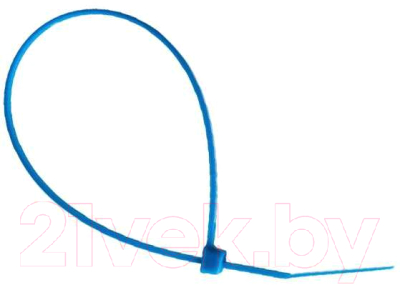 Стяжка для кабеля Fortisflex КСС 61332 (100шт, синий)