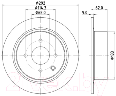 Тормозной диск Nisshinbo ND2046K