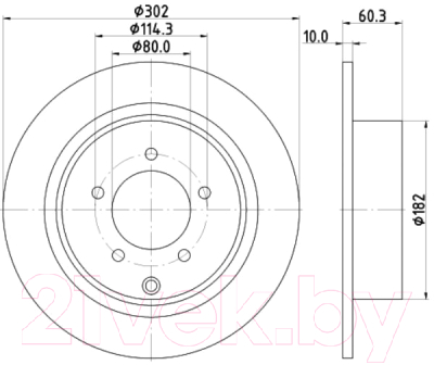 Тормозной диск Nisshinbo ND3039K