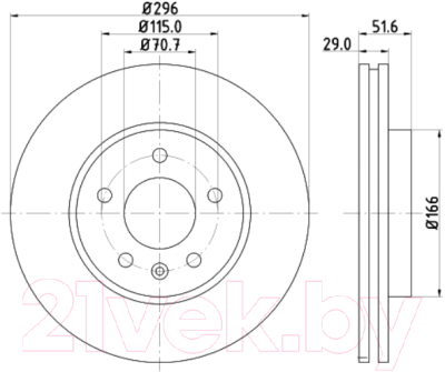 Тормозной диск Nisshinbo ND6054K