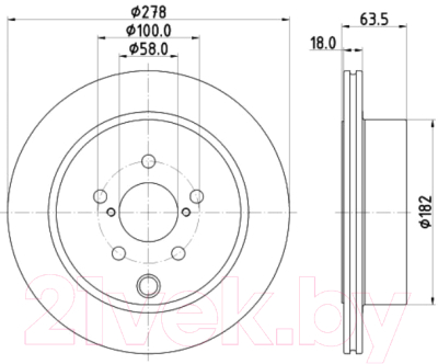 Тормозной диск Nisshinbo ND7010K