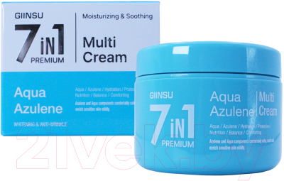 Крем для лица Giinsu 7in1 Premium Aqua Azulene Cream (90г)