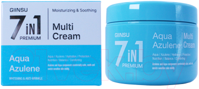 Крем для лица Giinsu 7in1 Premium Aqua Azulene Cream (90г)