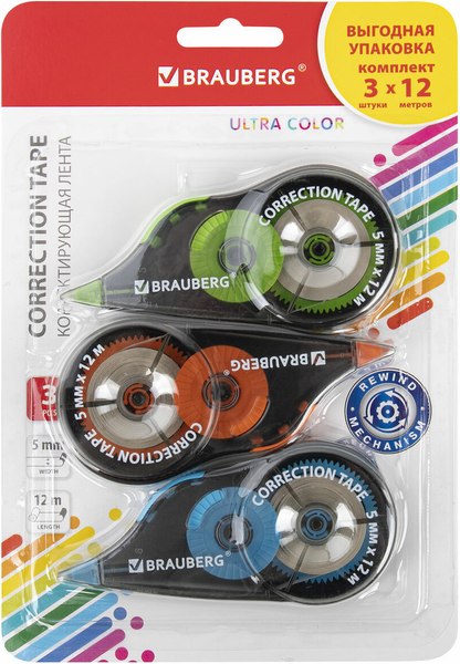 Корректор для текста Brauberg Ultra Color / 271253 (3шт)