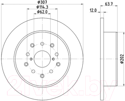 Тормозной диск Nisshinbo ND1038K