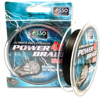 Леска плетеная Asso Power Braid 4x Pe 0.08мм (150м) - 
