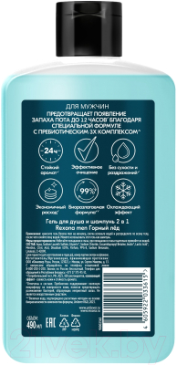 Изображение товара Гель для душа Rexona Men Горный лед 2в1 (490мл)