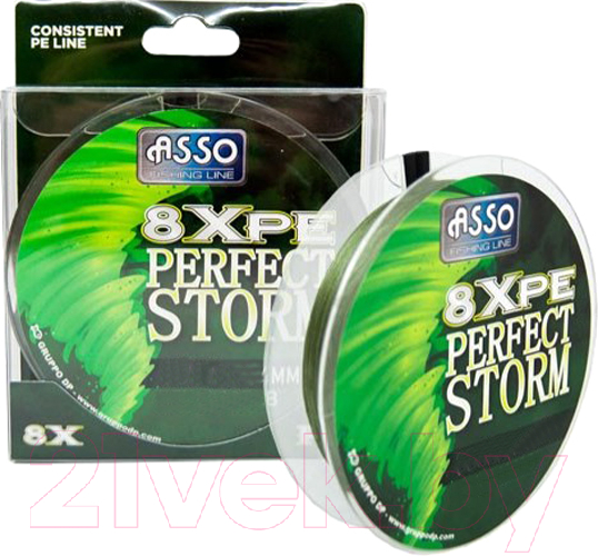 Леска плетеная Asso Perfect Storm 8x Pe 0.24мм (150м)