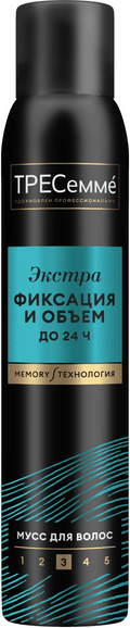 Мусс для укладки волос Tresemme Beauty-Full Volume экстра фиксация (200мл)
