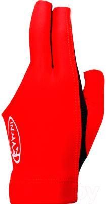 Перчатка для бильярда Kamui QuickDry левая / 10008 (M, красная/черная)