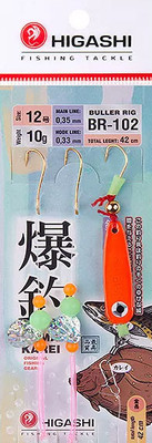 Комплект оснастки для приманки Higashi Buller rig BR-102 10g #Luminous / 05249_4174 - 