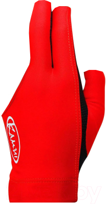 Перчатка для бильярда Kamui QuickDry 10018 (XL, красный/черный)