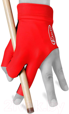 Перчатка для бильярда Kamui QuickDry 10018 (XL, красный/черный)