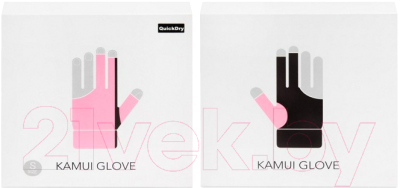 Перчатка для бильярда Kamui QuickDry 10158 (L, розовый/черный)