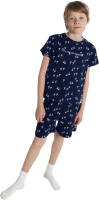 Пижама детская Mark Formelle 563322-1 (р.98-52, кораблики на море) - 