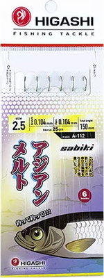 Набор крючков рыболовных Higashi A-112 / 04333 - 
