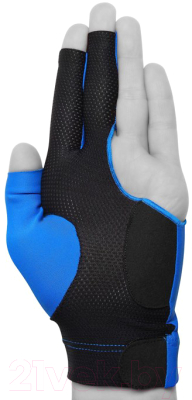 Перчатка для бильярда Kamui QuickDry 10003 (L, синий/черный)