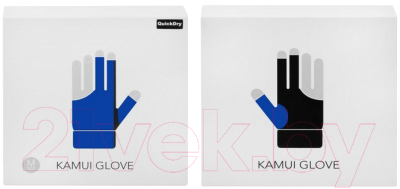 Перчатка для бильярда Kamui QuickDry 10003 (L, синий/черный)