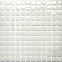 Мозаика Gidrostroy Glass Mosaic QN-001 (317x317, белый) - 