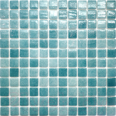 Мозаика Gidrostroy Glass Mosaic QN-002 (317x317, бирюзовый)