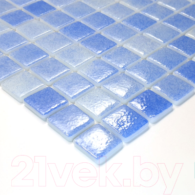 Мозаика Gidrostroy Glass Mosaic QN-006 AS (317x317, голубой/синий)
