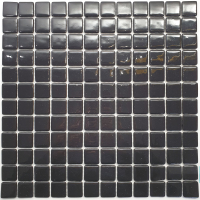 Мозаика Gidrostroy Glass Mosaic QN-007 (317x317, черный) - 