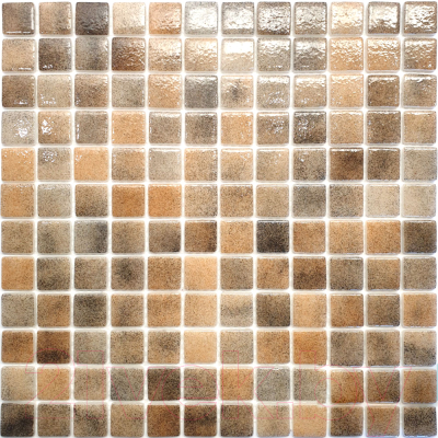 Мозаика Gidrostroy Glass Mosaic QN-012 (317x317, светло-коричневый)