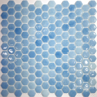 Мозаика Gidrostroy Glass Mosaic TN-011 (300x300, светло-голубой) - 