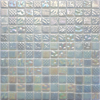 Мозаика Gidrostroy Glass Mosaic L-015 (317x317, белый) - 
