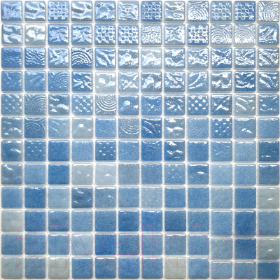 Мозаика Gidrostroy Glass Mosaic L-024 (317x317, голубой)