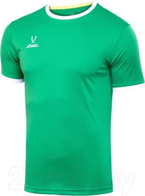 Футболка игровая футбольная Jogel Camp Origin Jersey / JFT-1020-K (YXS, зеленый/белый)
